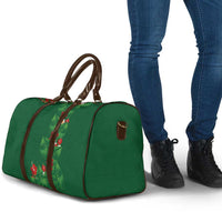 Hawaiian Taro Leaves-Hibiscus and Plumeria Travel Bag Polynesian Art-Kakau Tattoo Green LT03 - Polynesian Pride