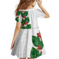 Hawaiian Taro Leaves-Hibiscus and Plumeria Family Matching Tank Maxi Dress and Hawaiian Shirt Polynesian Art-Kakau Tattoo White LT03 - Polynesian Pride