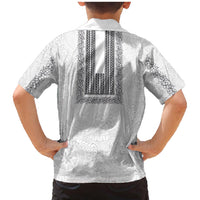 Philippines Polynesian Jasmine Pattern Family Matching Mermaid Dress and Hawaiian Shirt With Barong Tagalog White Style LT03 - Polynesian Pride