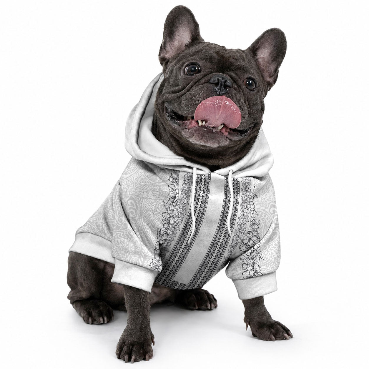 Philippines Polynesian Jasmine Pattern Pet Hoodie