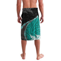 Personalised New Zealand Darts Lavalava Koru Tribal Tattoo and Silver Fern Maori Pattern Teal Color LT03 - Polynesian Pride