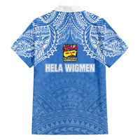 Hela Wigmen Rugby Family Matching Off Shoulder Maxi Dress and Hawaiian Shirt Papua New Guinea Polynesian Tattoo LT03 - Polynesian Pride