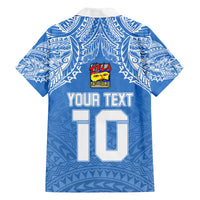 Custom Hela Wigmen Rugby Family Matching Off Shoulder Short Dress and Hawaiian Shirt Papua New Guinea Polynesian Tattoo LT03 - Polynesian Pride