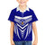 Kimbe Cutters Rugby Family Matching Off Shoulder Long Sleeve Dress and Hawaiian Shirt Papua New Guinea Polynesian Tattoo Blue Version LT03 Son's Shirt Blue - Polynesian Pride