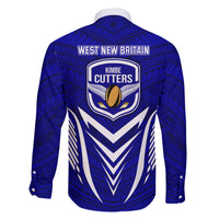 Kimbe Cutters Rugby Family Matching Summer Maxi Dress and Hawaiian Shirt Papua New Guinea Polynesian Tattoo Blue Version LT03 - Polynesian Pride