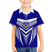 Kimbe Cutters Rugby Kid Hawaiian Shirt Papua New Guinea Polynesian Tattoo Blue Version LT03 - Polynesian Pride