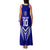Custom Kimbe Cutters Rugby Family Matching Tank Maxi Dress and Hawaiian Shirt Papua New Guinea Polynesian Tattoo Blue Version LT03 - Polynesian Pride