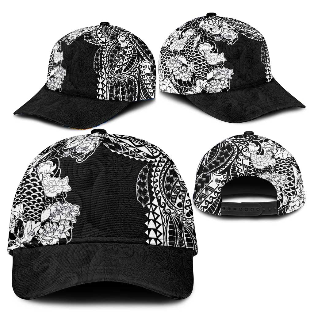 Japanese Irezumi and Hawaiian Polynesian Art Tattoo Classic Cap Black Color - Polynesian Pride
