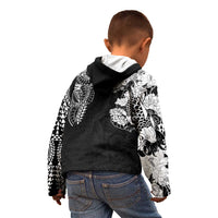 Japanese Irezumi and Hawaiian Polynesian Art Tattoo Kid Hoodie Black Color LT03 - Polynesian Pride