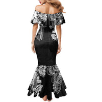 Japanese Irezumi and Hawaiian Polynesian Art Tattoo Mermaid Dress Black Color LT03 - Polynesian Pride