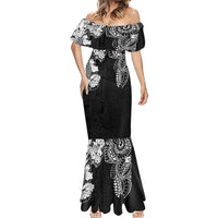 Japanese Irezumi and Hawaiian Polynesian Art Tattoo Mermaid Dress Black Color LT03 - Polynesian Pride
