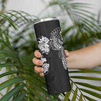 Japanese Irezumi and Hawaiian Polynesian Art Tattoo Skinny Tumbler Black Color LT03 - Polynesian Pride