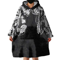 Japanese Irezumi and Hawaiian Polynesian Art Tattoo Wearable Blanket Hoodie Black Color LT03 - Polynesian Pride