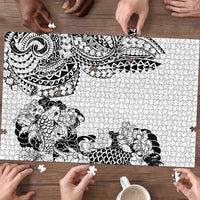 Japanese Irezumi and Hawaiian Polynesian Art Tattoo Puzzle White Color - Polynesian Pride