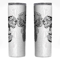Japanese Irezumi and Hawaiian Polynesian Art Tattoo Skinny Tumbler White Color LT03 White - Polynesian Pride