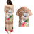 Northern Mariana Islands Hafa Adai Latte Stone Couples Matching Puletasi and Hawaiian Shirt Peach Fuzz Color LT03 - Polynesian Pride