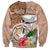 Northern Mariana Islands Hafa Adai Latte Stone Sweatshirt Peach Fuzz Color LT03 - Polynesian Pride