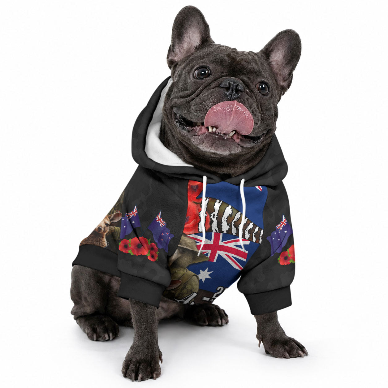 New Zealand and Australia ANZAC Day Pet Hoodie