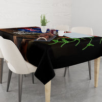 New Zealand and Australia ANZAC Day Tablecloth National Flag mix Kiwi Bird and Kangaroo Soldier Style LT03 - Polynesian Pride