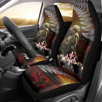 New Zealand ANZAC Day Car Seat Cover The Ode of Remembrance and Silver Fern LT03 - Polynesian Pride