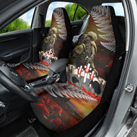 New Zealand ANZAC Day Car Seat Cover The Ode of Remembrance and Silver Fern LT03 - Polynesian Pride