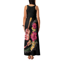 Ukulele mix Polynesian Flower Family Matching Tank Maxi Dress and Hawaiian Shirt Hawaiian Tribal Pattern LT03 - Polynesian Pride