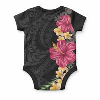 Hawaiian Plumeria and Hibiscus Baby Onesie
