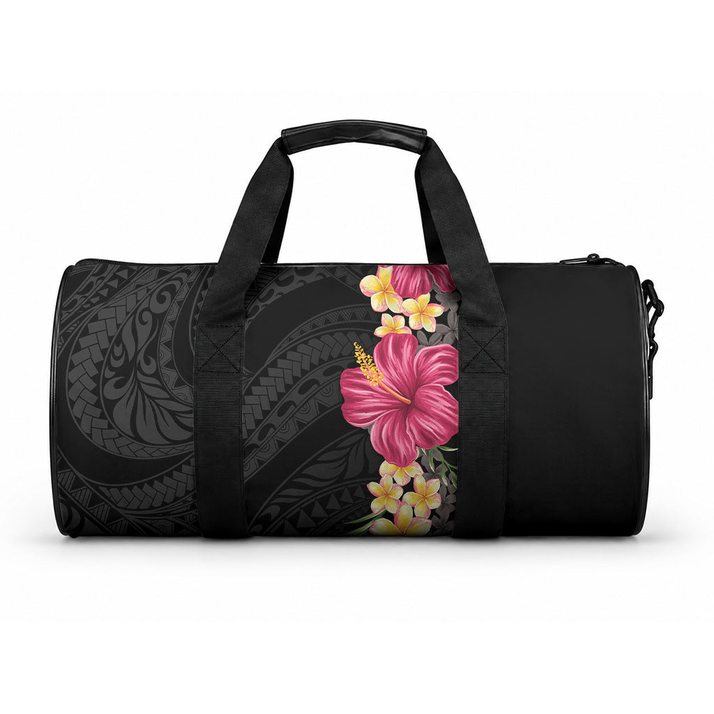 Hawaiian Plumeria and Hibiscus Duffle Bag