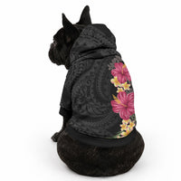 Hawaiian Plumeria and Hibiscus Pet Hoodie