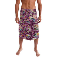 Hawaii Islands Map Design with Japanese Landscape Lavalava Hawaiian Japan Fusion Art Pink Color LT03 Pink - Polynesian Pride
