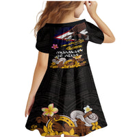 American Samoa Fue and Kava Bowl Family Matching Mermaid Dress and Hawaiian Shirt Plumeria and Polynesian Pattern LT03 - Polynesian Pride