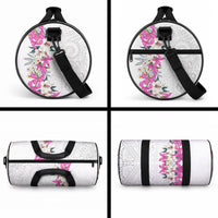 Hawaii Tropical Leaves and Flowers Duffle Bag