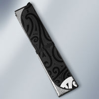 Aotearoa New Zealand And Australia Basketball Custom Auto Sun Shade Maori Tribal Tattoo And Aboriginal Dot Art Heritage LT03 - Polynesian Pride