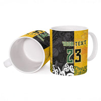 Aotearoa New Zealand And Australia Basketball Custom Ceramic Mug Maori Tribal Tattoo And Aboriginal Dot Art Heritage LT03 - Polynesian Pride