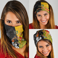 Aotearoa New Zealand And Australia Basketball Custom Neck Gaiter Maori Tribal Tattoo And Aboriginal Dot Art Heritage LT03 - Polynesian Pride