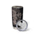 Hawaiian Tropical Plants Turtle and Shark Tumbler Cup Polynesian Art Tattoo Grayscale Color