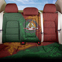 Papua New Guinea East Sepik Province Back Car Seat Cover Tribal Crocodile Birds of Paradise Melanesian Tattoo LT03 One Size Green - Polynesian Pride