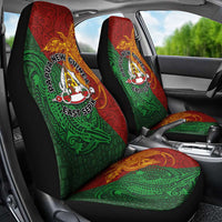 Papua New Guinea East Sepik Province Car Seat Cover Tribal Crocodile Birds of Paradise Melanesian Tattoo LT03 - Polynesian Pride
