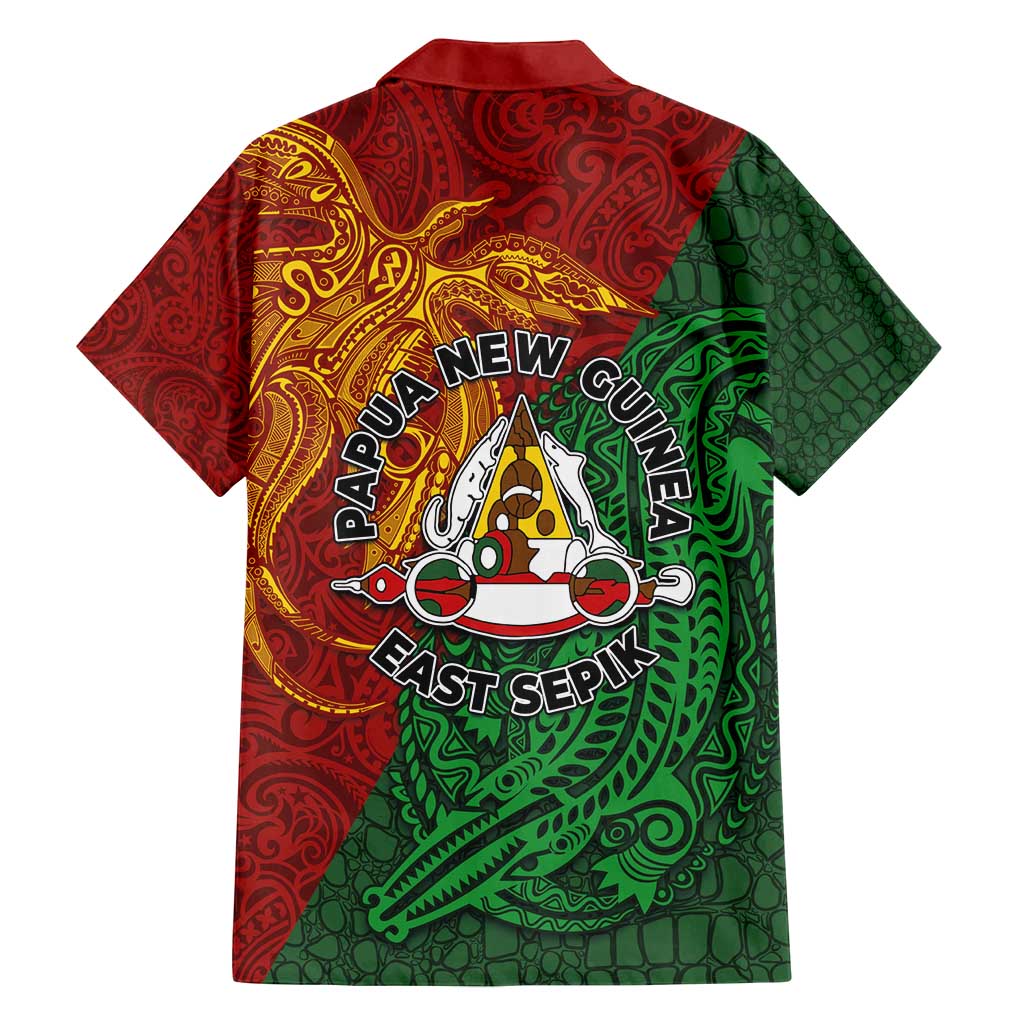 Papua New Guinea East Sepik Province Family Matching Puletasi and Hawaiian Shirt Tribal Crocodile Birds of Paradise Melanesian Tattoo LT03 - Polynesian Pride