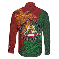 Papua New Guinea East Sepik Province Family Matching Puletasi and Hawaiian Shirt Tribal Crocodile Birds of Paradise Melanesian Tattoo LT03 - Polynesian Pride