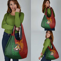 Papua New Guinea East Sepik Province Grocery Bag Tribal Crocodile Birds of Paradise Melanesian Tattoo LT03 - Polynesian Pride