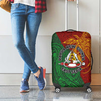 Papua New Guinea East Sepik Province Luggage Cover Tribal Crocodile Birds of Paradise Melanesian Tattoo LT03 - Polynesian Pride