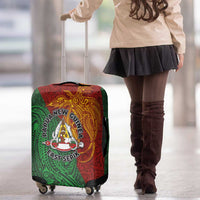 Papua New Guinea East Sepik Province Luggage Cover Tribal Crocodile Birds of Paradise Melanesian Tattoo LT03 - Polynesian Pride
