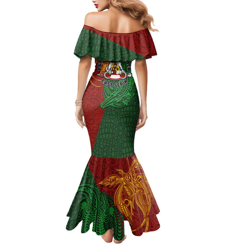 Papua New Guinea East Sepik Province Mermaid Dress Tribal Crocodile Birds of Paradise Melanesian Tattoo LT03 - Polynesian Pride