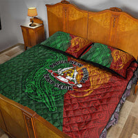 Papua New Guinea East Sepik Province Quilt Bed Set Tribal Crocodile Birds of Paradise Melanesian Tattoo LT03 - Polynesian Pride