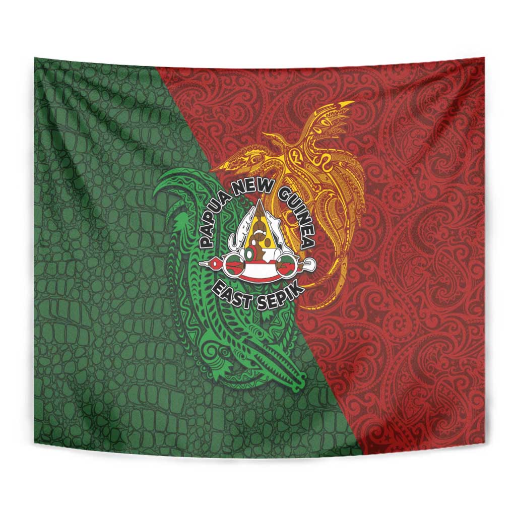 Papua New Guinea East Sepik Province Tapestry Tribal Crocodile Birds of Paradise Melanesian Tattoo LT03 - Polynesian Pride