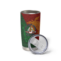 Papua New Guinea East Sepik Province Tumbler Cup Tribal Crocodile Birds of Paradise Melanesian Tattoo LT03 - Polynesian Pride