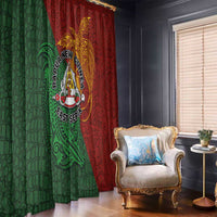 Papua New Guinea East Sepik Province Window Curtain Tribal Crocodile Birds of Paradise Melanesian Tattoo LT03 - Polynesian Pride