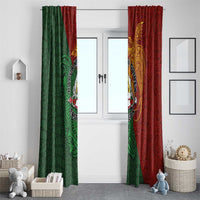 Papua New Guinea East Sepik Province Window Curtain Tribal Crocodile Birds of Paradise Melanesian Tattoo LT03 - Polynesian Pride