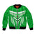 Kimbe Cutters Rugby Bomber Jacket Papua New Guinea Polynesian Tattoo Green Version LT03 Unisex Green - Polynesian Pride